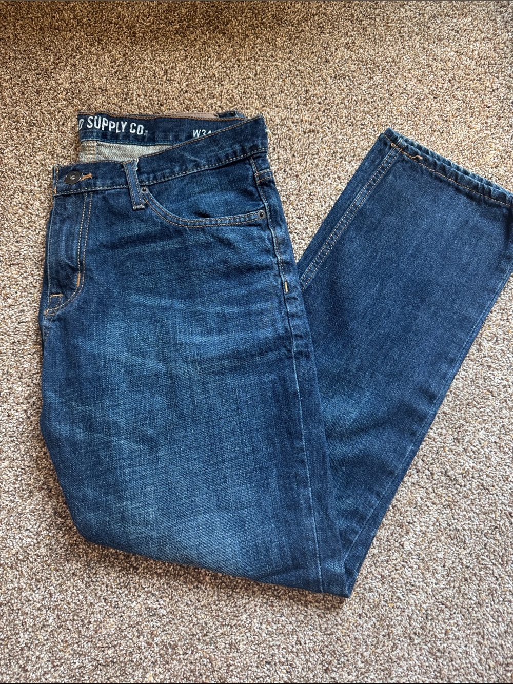 Mossimo Supply Co. Men's Blue Slim Straight Jeans